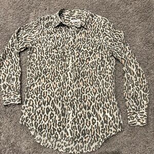 Equipment Animal Print Button Down The REAL REAL Certified!!